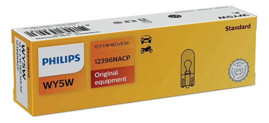 Philips Pære Wy5w Wedge Base 10 Pakning