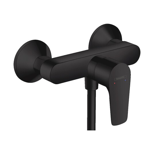 Hansgrohe Talis E 1-greps dusjbatteri Sort Matt