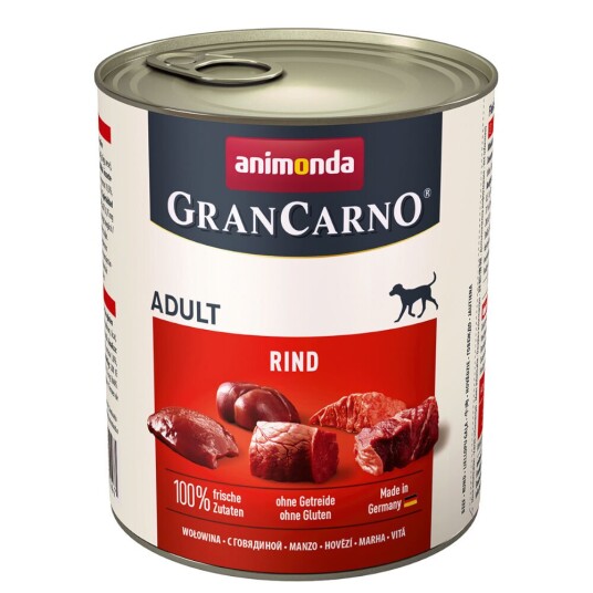 Animonda Grancarno Original Adult 6 X 800 G Storfe Pur