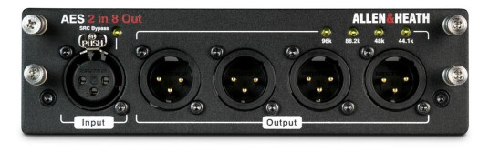 Allen & Heath A&h; Aes3 I/o Card For Dlive Systems 2 Inputs, 8 Outputs