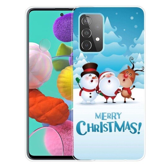 INCOVER Samsung Galaxy A33 5G Fleksibelt Plast Julebakdeksel - Akebakke Venner