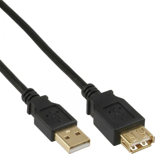 Inline 4043718125128 5 M Usb A Usb A Usb 2.0 Hankjønn/Hunkjønn Svart