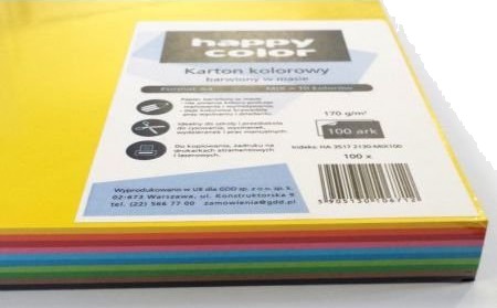 Happy Color Kopipapir A4 170 G Miks Farger 100 Ark