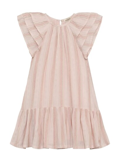 Minymo Dress Ss W. Lining Pink 128