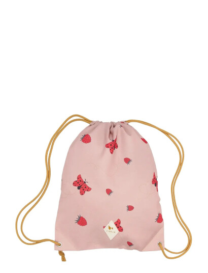 FABELAB String Bag Into The Garden Rosa One Size