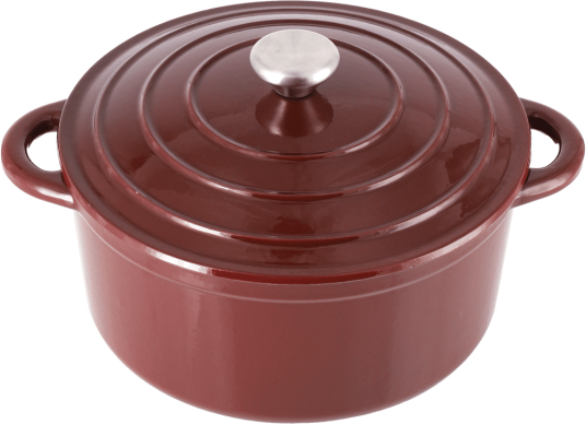 Nordwik støpejernsgryte rund 5 l Burgundy Nordwik støpejernsgryte rund 5 l Burgundy