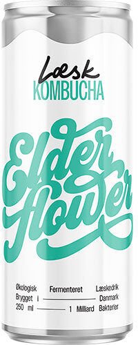 Læsk Økologisk Kombucha   Elderflower
