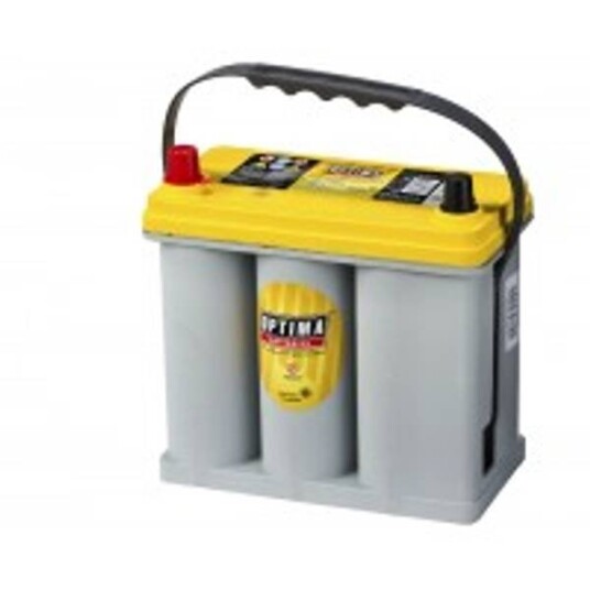 OPTIMA AGM Yellow Top 12V 38AH 460CCA +venstre JIS poler.