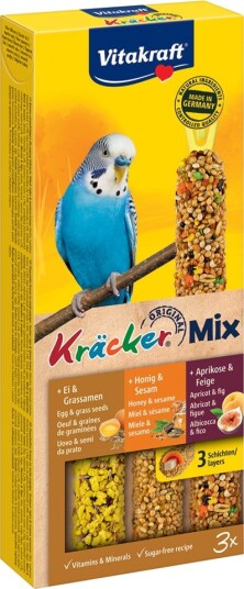 Vitakraft Kjeks Til Undulater Honning/Egg/Frukt 2 X 3 Stk. Vitakraft Kjeks Til Undulater Honning/Egg/Frukt 2 X 3 Stk.