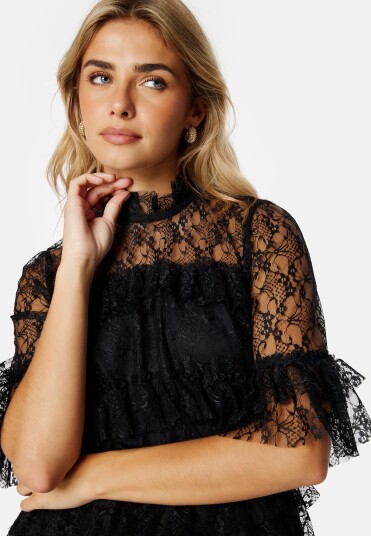 BUBBLEROOM Smilla Lace Blouse Black 42