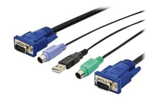 Digitus Octopus KVM-kabel 1,8 m PS/2 til VGA Svart