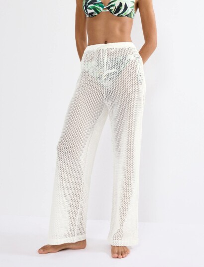 Triumph Beach Mywear Crochet Trousers White 44