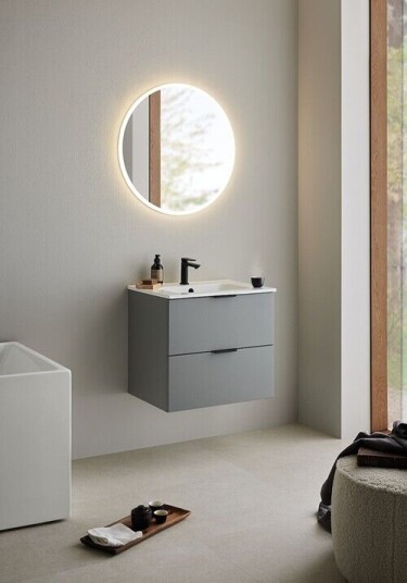 Hafa Servantskap Storm 600 60x46,5 cm med servant Varm Grå