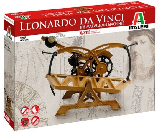 Leonardo Da Vinci Rolling Ball Timer Italeri Byggesett Leonardo Da Vinci Rolling Ball Timer Italeri Byggesett