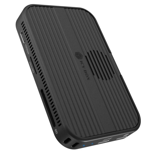 Icy Box IB DK4071M CU31 Multi dokkingstasjon USB C MicroSD SD Svart Icy Box IB DK4071M CU31 Multi dokkingstasjon USB C MicroSD SD Svart
