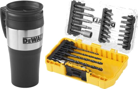 DEWALT BOR-BITSSETT 25 DELER +TERMOKOPP