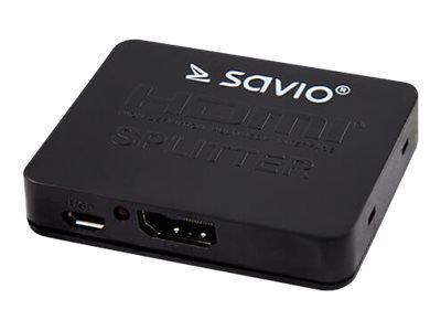 Savio Cl-93 - Video/Lyd-Splitter - 2 X Hdmi - Stasjonær