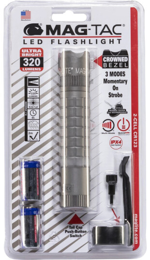 Maglite Mag-Tac LED lommelykt - 320 lm - Gr??