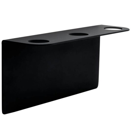Beslag Design Base Trippel Såpepumpeholder Matt Sort Beslag Design Base Trippel Såpepumpeholder Matt Sort