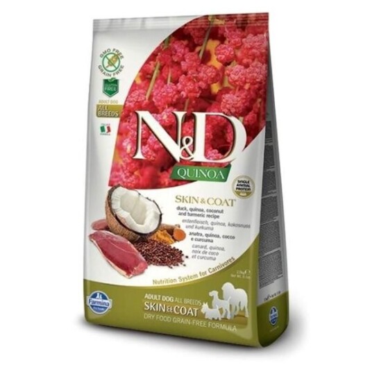 Farmina N&D Quinoa Skin & Coat Duck Adult Tørrfôr Til Hund 7 kg