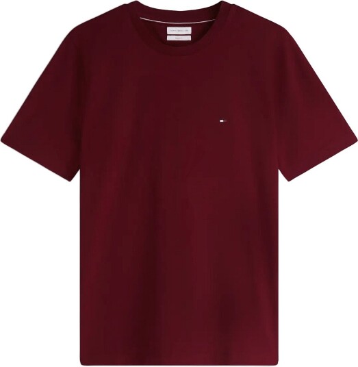 Tommy Hilfiger Ess Seasonal Reg Fit Solid Tee   Burgundy   S