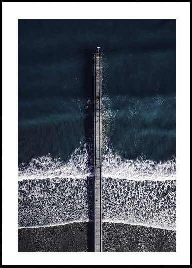 Pier Over Turquoise Waters Plakat Plakat / 40x50cm Pier Over Turquoise Waters Plakat Plakat / 40x50cm