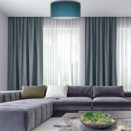 Duolla Taklampe Pastell Roller Ø 60 cm turkis