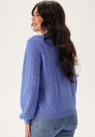 Object Collectors Item Objinge L/S RE O-NECK KNIT  RE Cornflower Blue XS
