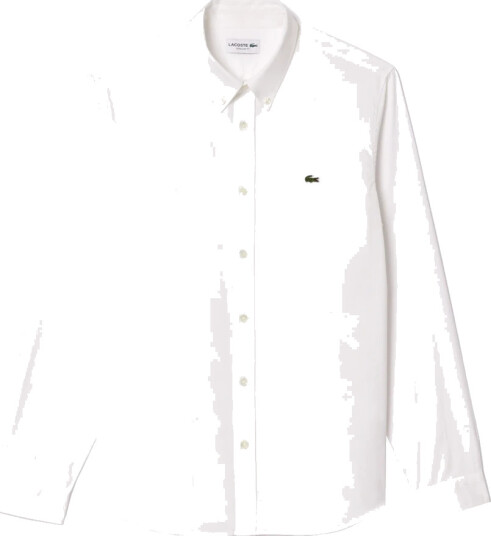 Lacoste Herre Skjorter Hvit 4XL, Lacoste Herre Skjorter Hvit 4XL,