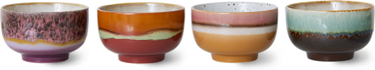 HKliving 70's bolle Ø13,5 cm 4 pakning Geyser