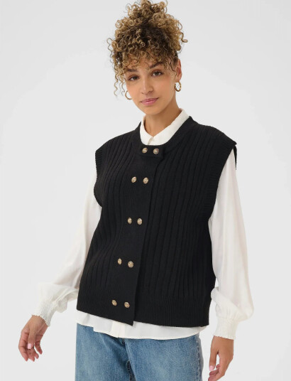 Cream Creroka Knit Slipover - Black - XS/S Cream Creroka Knit Slipover - Black - XS/S