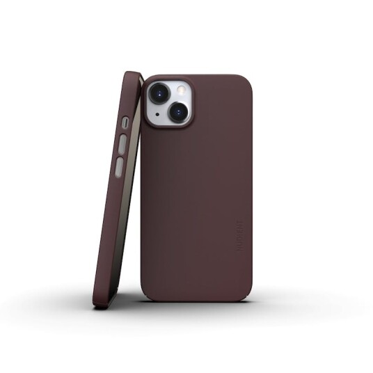 Nudient Thin iPhone 13 Case V3 Sangria Red 1 stk Deksler og etui