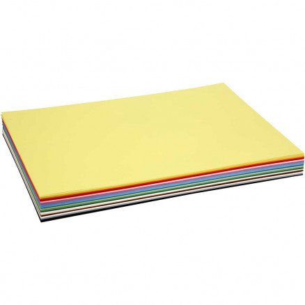 Colortime Creativ kartong A2 420x600 mm 180 g Ass farger 20ass ark