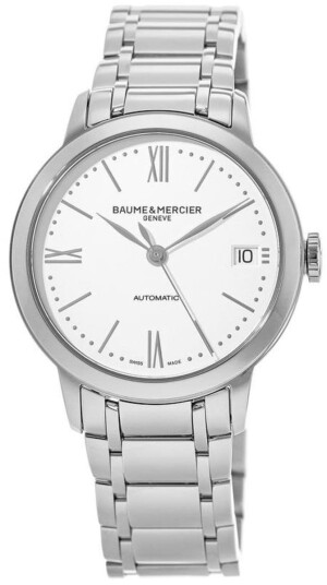 Baume & Mercier Dameklokke M0A10495 Classima Hvit/Stål Ø34 mm Baume & Mercier Dameklokke M0A10495 Classima Hvit/Stål Ø34 mm