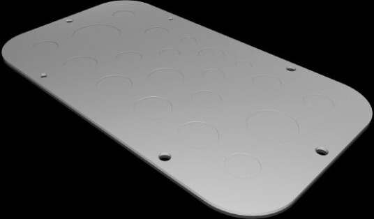 Rittal Metallflensplate Ax Metr. 2571100