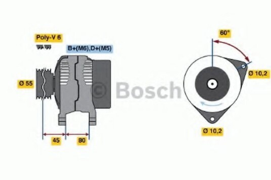 Dynamo BOSCH 0 986 038 030 Dynamo BOSCH 0 986 038 030
