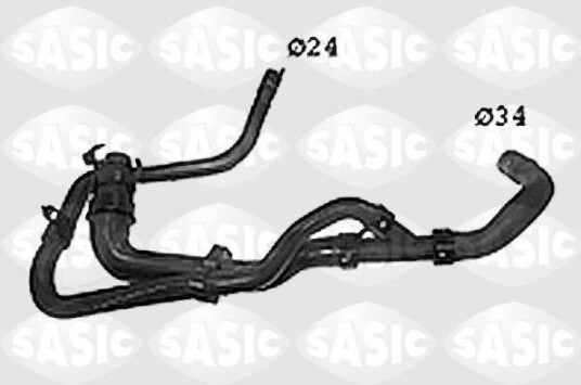SASIC SWH0485 Radiatorslange SASIC SWH0485 Radiatorslange