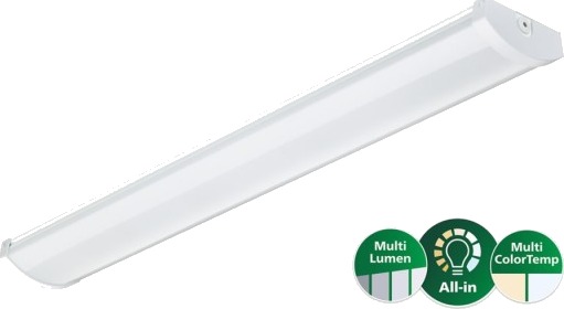 Philips Coreline Fastset Stænktæt Ip44 All In Sm155c 3000Lm 4800Lm/830 840 34W 3F Gennemfortrådning