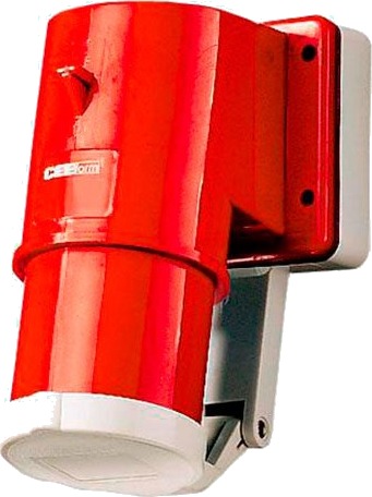 Mennekes CEE Inntak med Deksel (5-pol 16A) 400V IP44