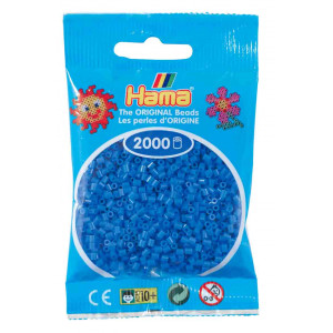 Hama Mini Perler 501-09 Lyseblå 2000 stk Hama Mini Perler 501-09 Lyseblå 2000 stk