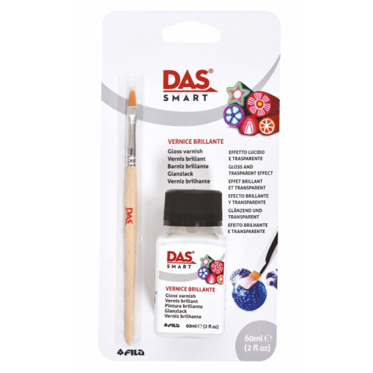 DAS Smart Bottle Gloss Varnish + Pensel