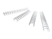 GBC WireBind - 12.5 mm - 34 ringer - A4 (210 x 297 mm) - 115 ark - hvit - 100 stk innbindingsspiral - for Rexel WB606 GBC WireBind - 12.5 mm - 34 ringer - A4 (210 x 297 mm) - 115 ark - hvit - 100 stk innbindingsspiral - for Rexel WB606