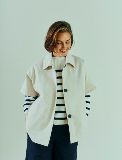 FREE/QUENT Fqsafran Cape Cream S/M FREE/QUENT Fqsafran Cape Cream S/M