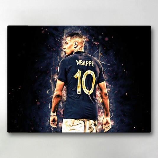 Lerretsbilde / Bilde - Mbappe - 40x30 cm - Lerret Lerretsbilde / Bilde - Mbappe - 40x30 cm - Lerret