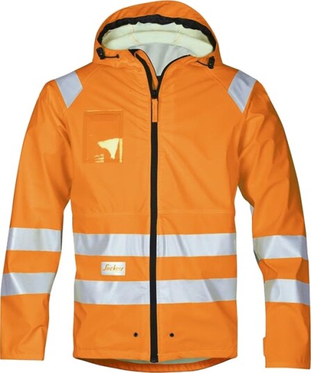 Snickers Workwear 8233 Regnjakke varsel, oransje Varsel, Oransje, Klær