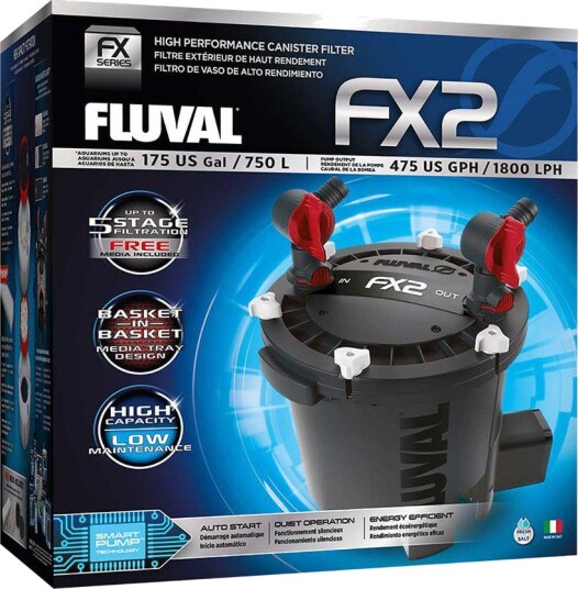 Fluval Canister Filter Fx2 1800L/H 27W For Aquariums < 750L (126.4520)