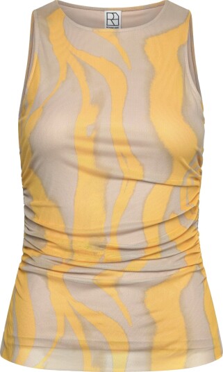ROUGE EDIT Rousally S/L O Neck Top   Beige   XL