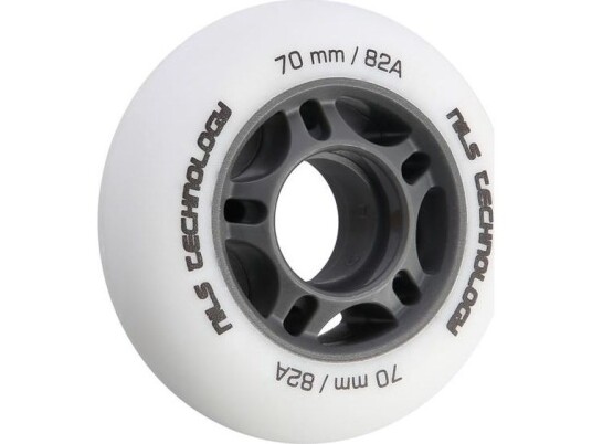 Nils Extreme Pu 70X24 82A Hvite Matte Hjul (4 Stk) Nils Extreme