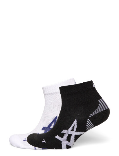 Asics 2 Pack Cushioned Run Quarter Sock   Multi/patterned   M