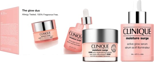 Clinique Moisture Surge The Glow Duo Skincare Set
